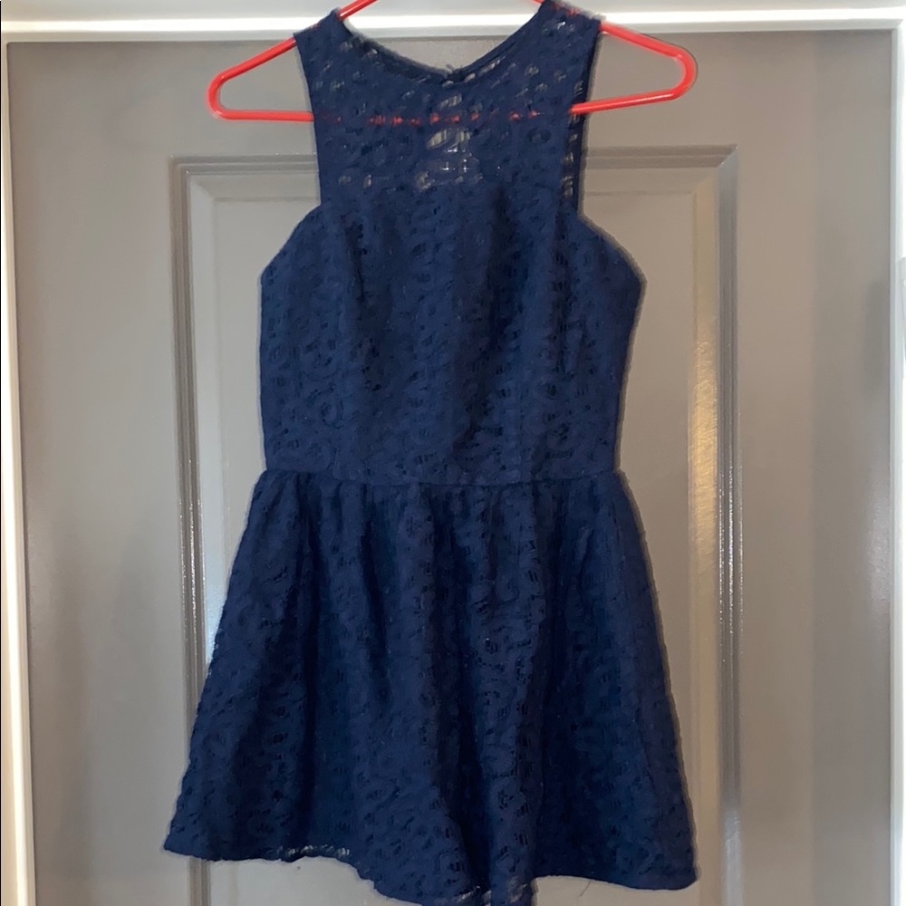 Gabby Skye Front Sleeveless Lace Dress